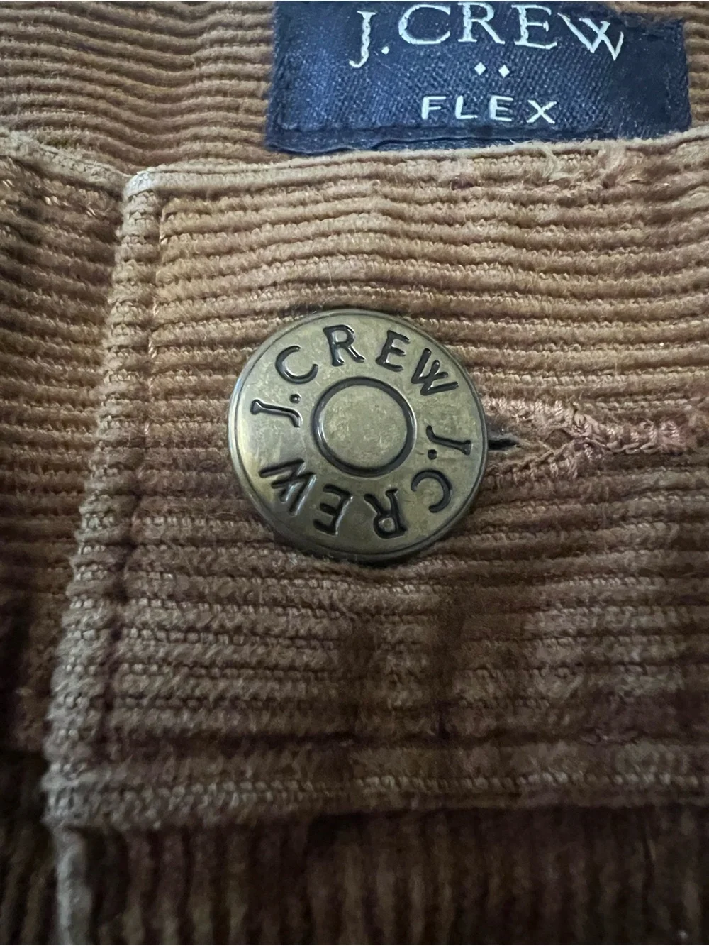 J. Crew Men's Flex Slim Fit Brown Corduroy Pants Sz 30x30